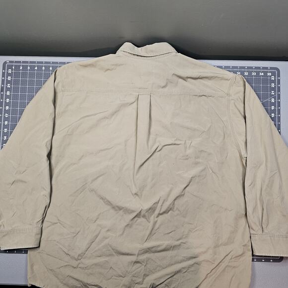 Vintage Carhartt Foreman Shirt XXL Tan Workwear Relaxed Outdoors Heavy Grunge - Picture 6 of 15